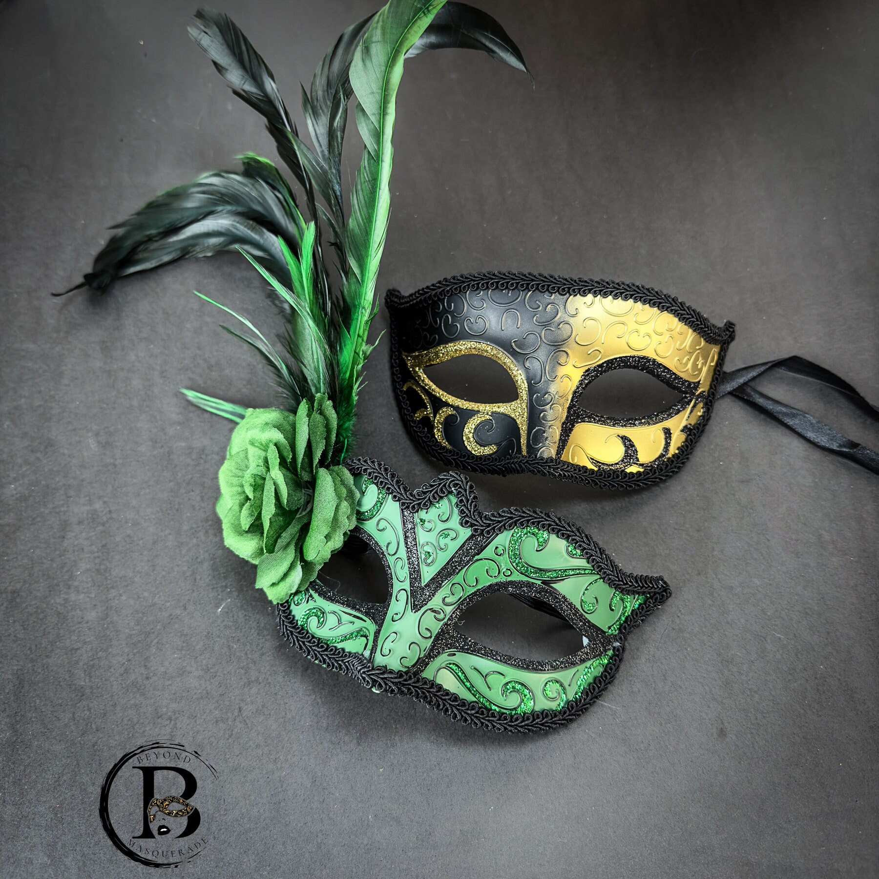 Disfraz veneciano de plumas de avestruz mardi hierba mascarada para mujeres  fiesta máscara para ojos