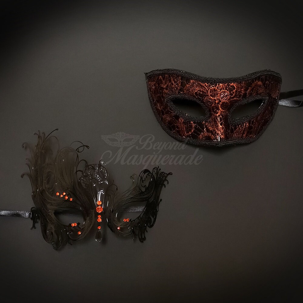 Grey Masquerade Mask - Etsy