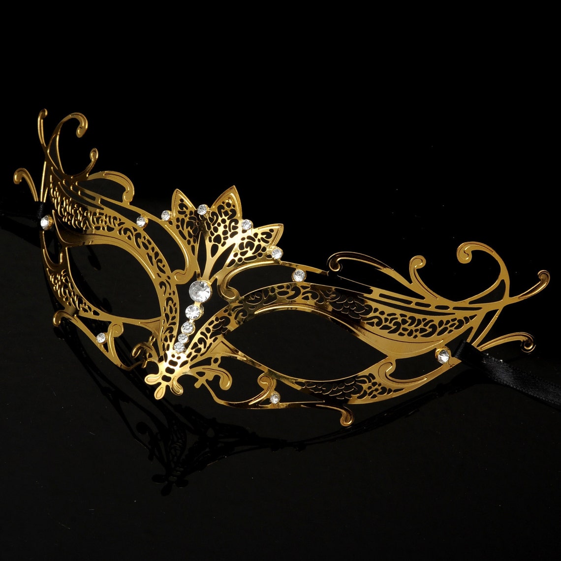 Masquerade Mask Gold Masquerade Mask Masquerade Ball Mask Etsy