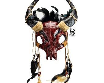 Goat Skull Ram Mask Venetian Masquerade Ball Masks Masquerade Mask Devil Masquerade Mask Halloween Cosplay Props Headdress