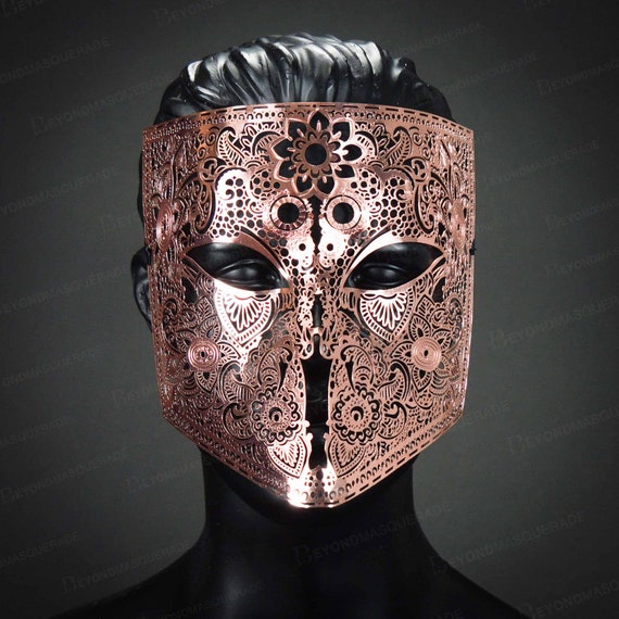 Rose Gold Masquerade Masks Women Men For Masquerade Ball Mask Etsy Hong Kong