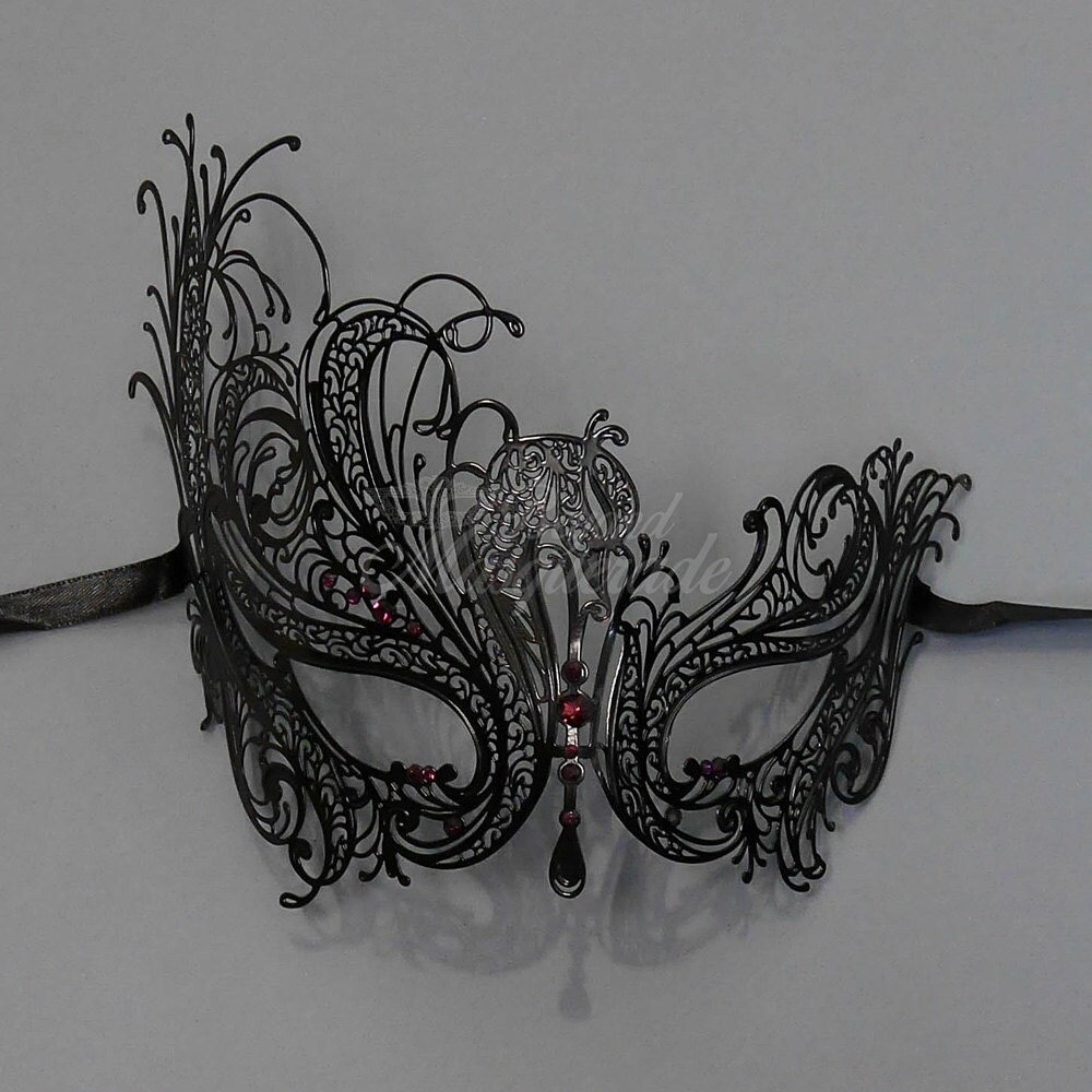 Black Masquerade Mask Masquerade Ball Mask Masquerade Mask Etsy