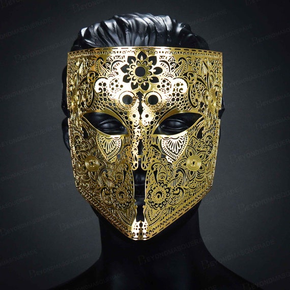 Venetian Full Face Masquerade Volto Party Prom Mask Coplay - Gold