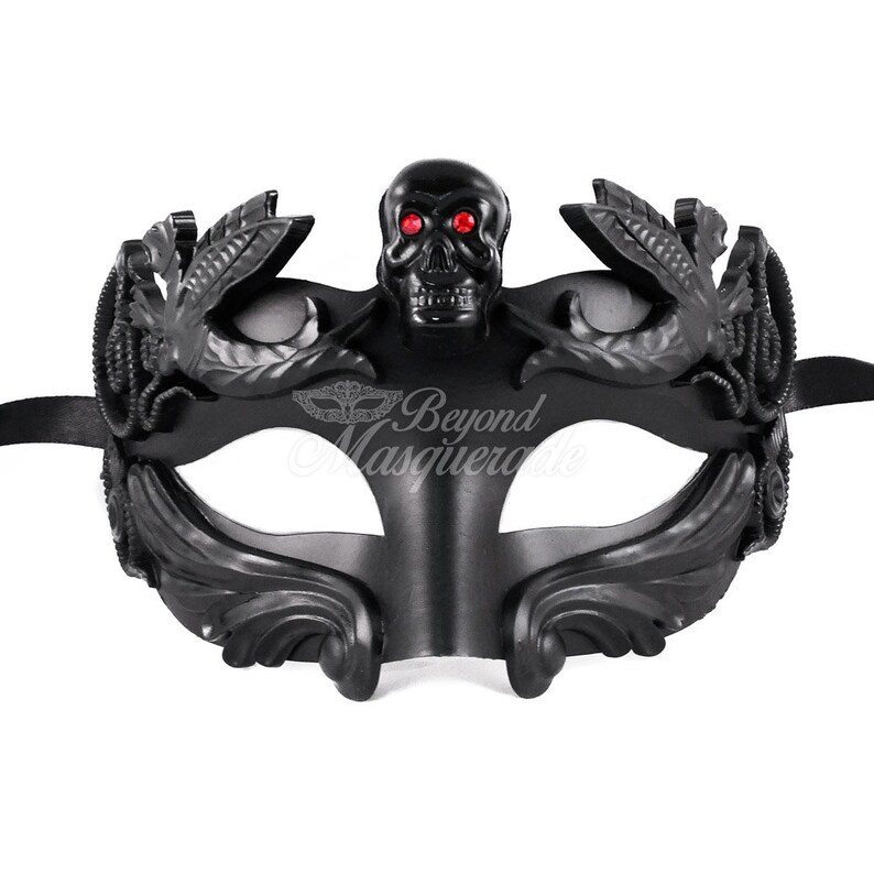 Mens Masquerade Mask Masquerade Mask Men Skull Warrior Etsy