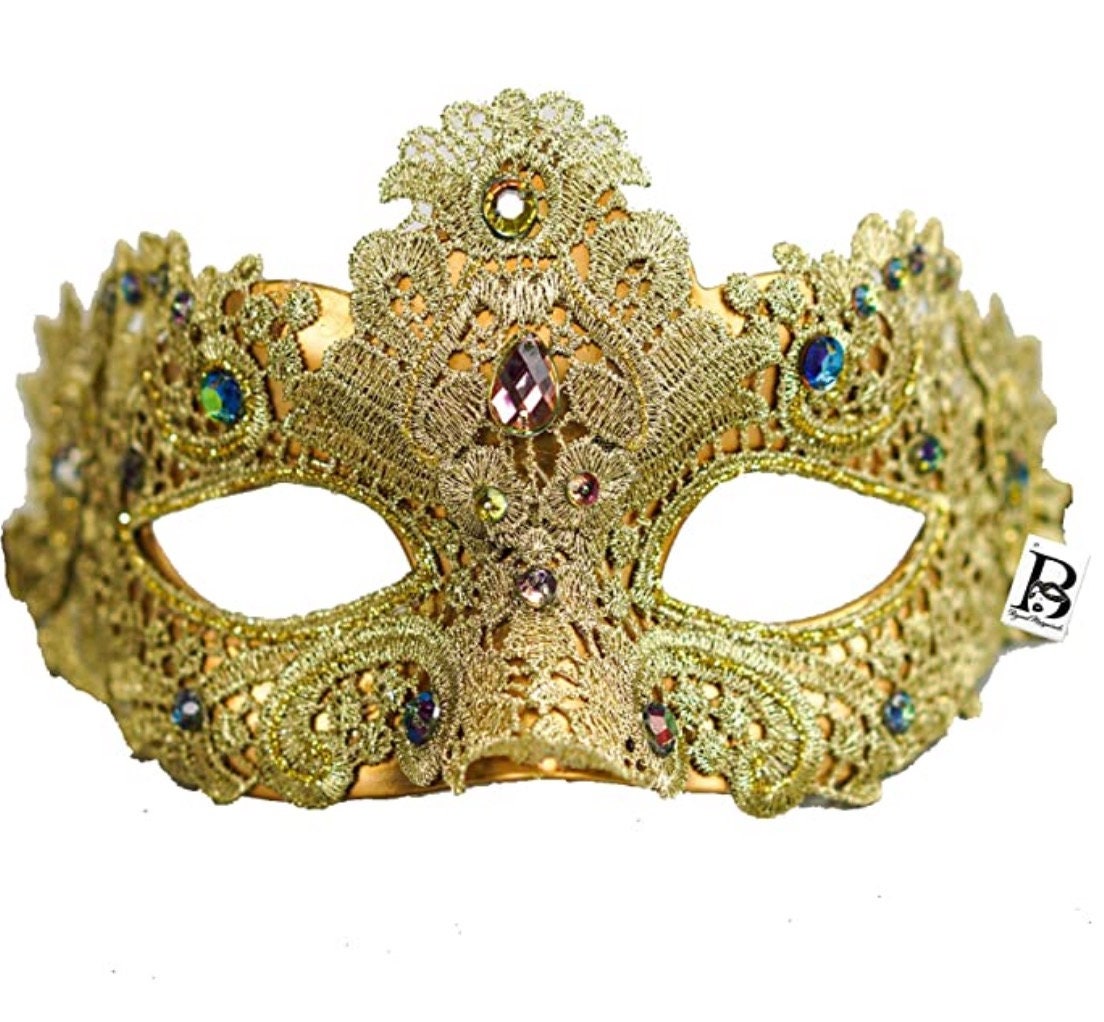 Venezianische Maske Mit Federn - Spitze Augenmaske Für Maskenbälle & Karneval