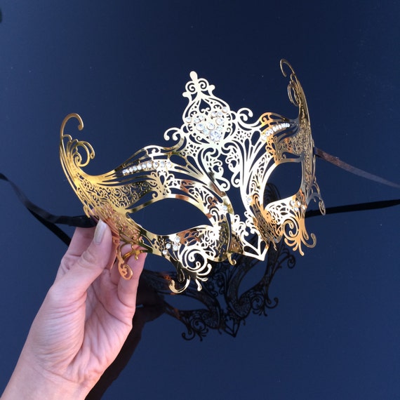 Buy Mask Ball Masks Gold Masquerade Mask Online in - Etsy