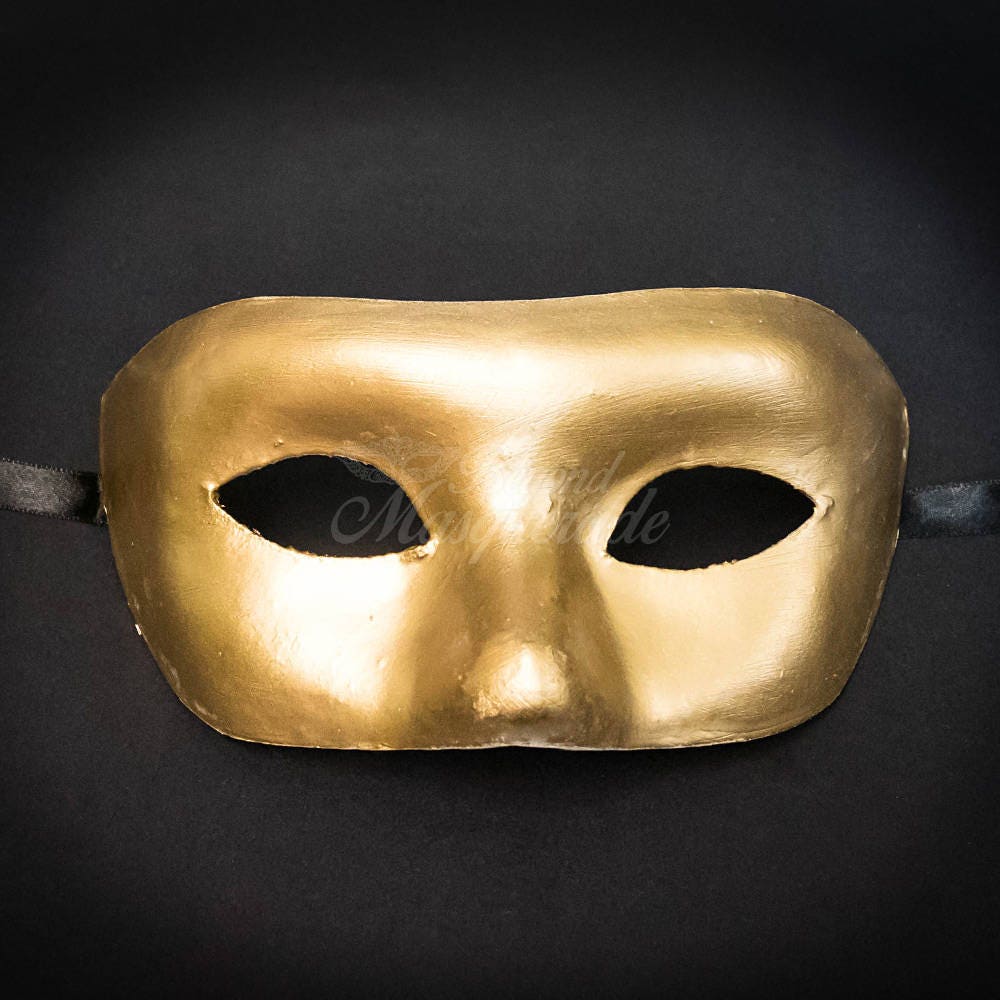 Mens Masquerade Mask Gold Mask Gold Masquerade Mask Sun God Etsy