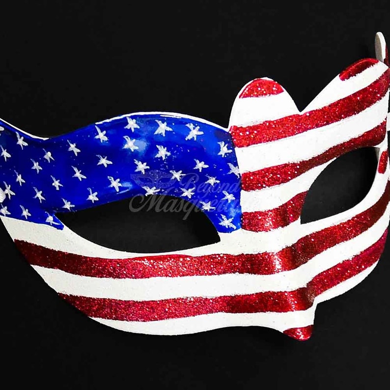 USA Masquerade Mask Flag of the United States Masquerade Ball Etsy