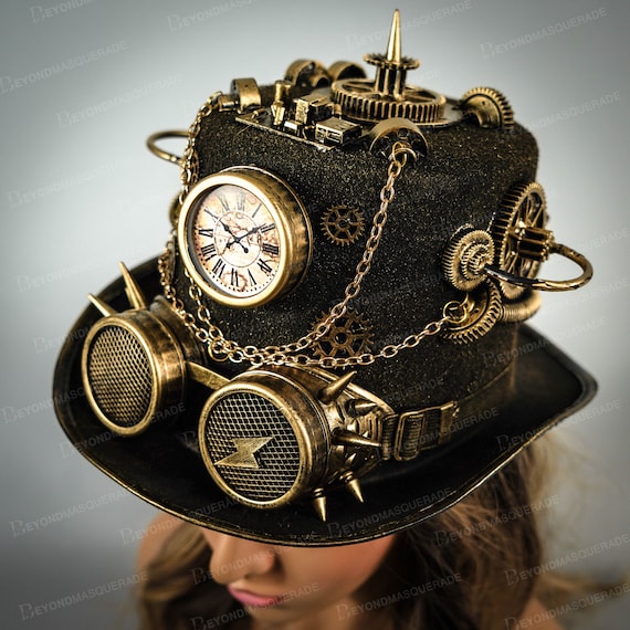 Buy Steampunk Hat Gold Steampunk Goggles Headpiece Goggle Online India - Etsy