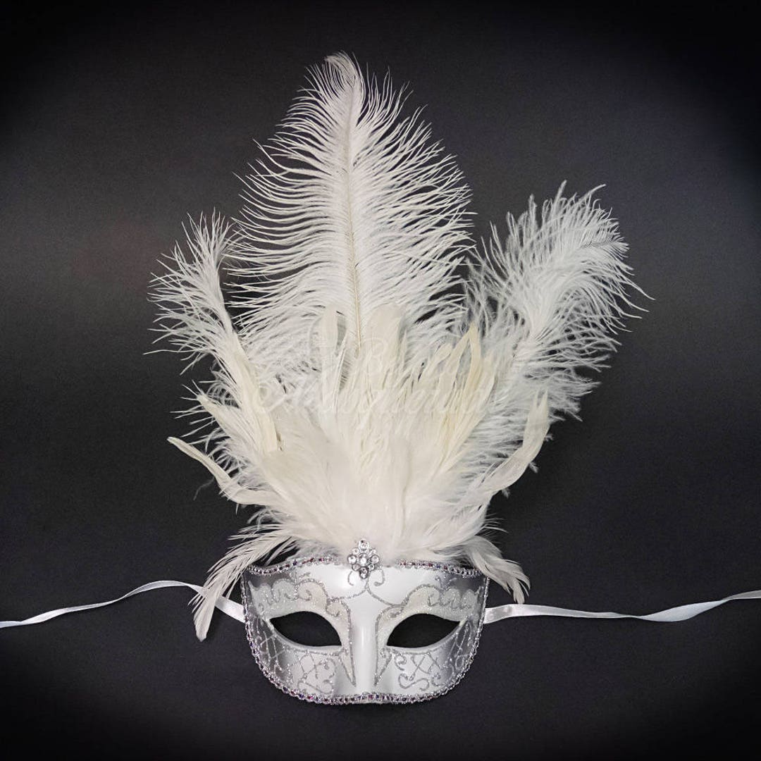 Masquerade Mask, Feather Masquerade Mask, Feather Masks, Mardi Gras