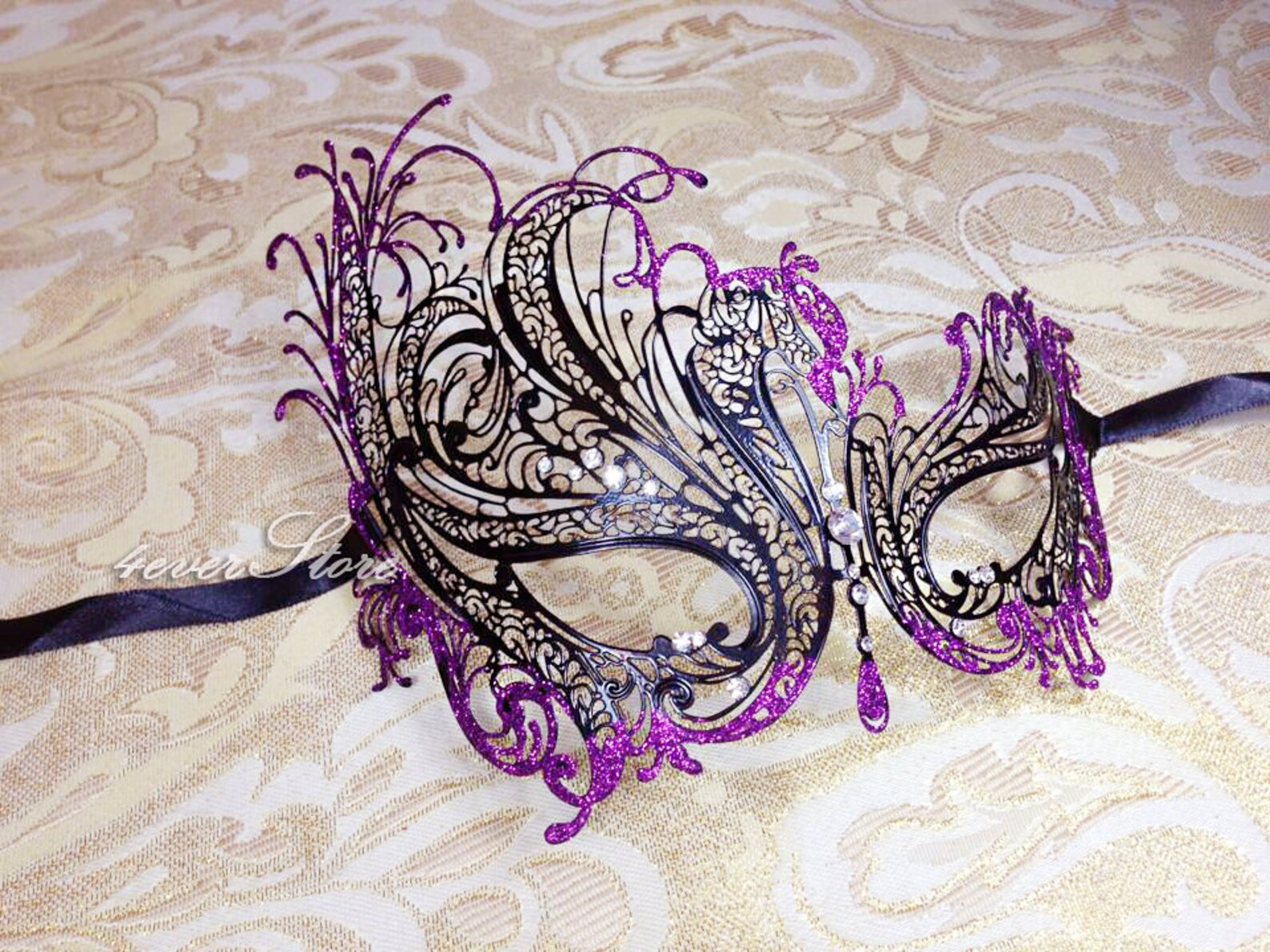 Masquerade Mask Black Masquerade Mask Masquerade Ball Mask Etsy
