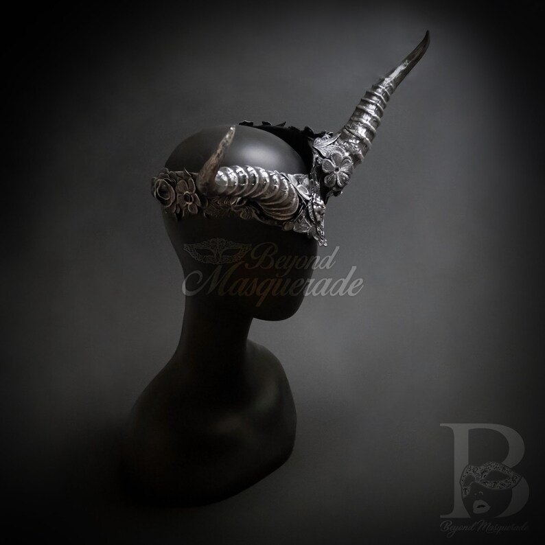 Horns Headpiece Ram Horns Mask Maleficent Horns Headpiece Etsy