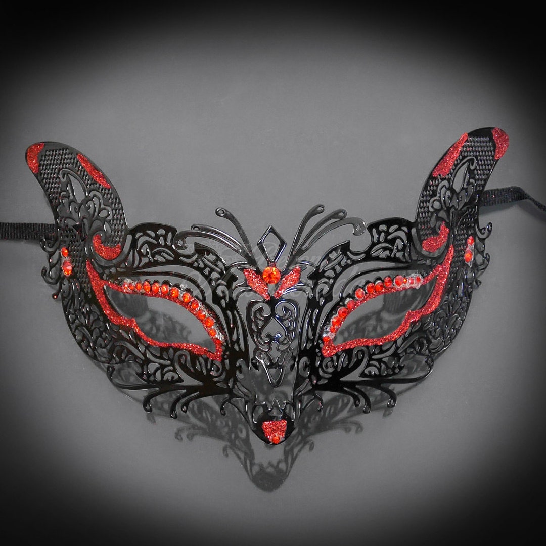 Black Masquerade Masks for Masquerade Ball Mask Metal Lace