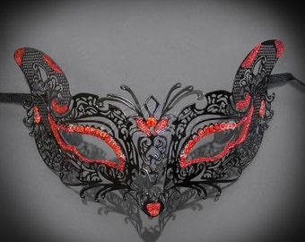 Masquerade Mask, Black Masquerade Mask, Cat Mask, Cat Woman Mask, Masquerade Ball Masks, Mardi Gras Mask, Masquerade Mask