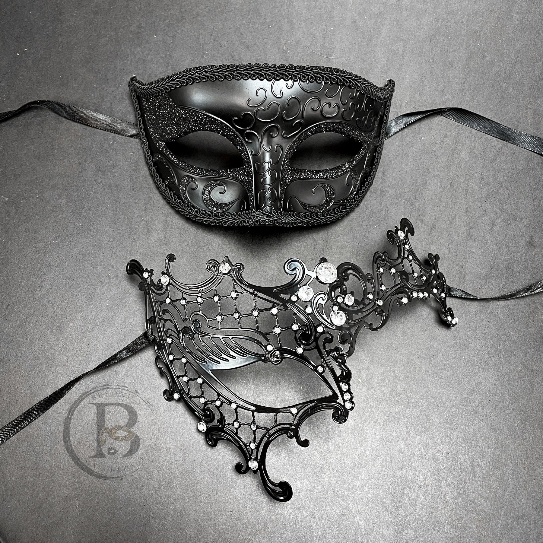 Black Masquerade Masks for Masquerade Ball Mask Metal Lace Venetian Full  Face Mask Halloween Costume Cosplay Mask Black Bauta Black Mask 