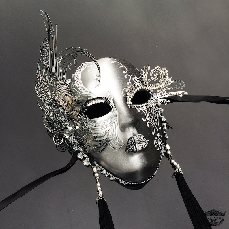 Masquerade Mask, Mask, Wall Decor, Masquerade Ball Mask, Black