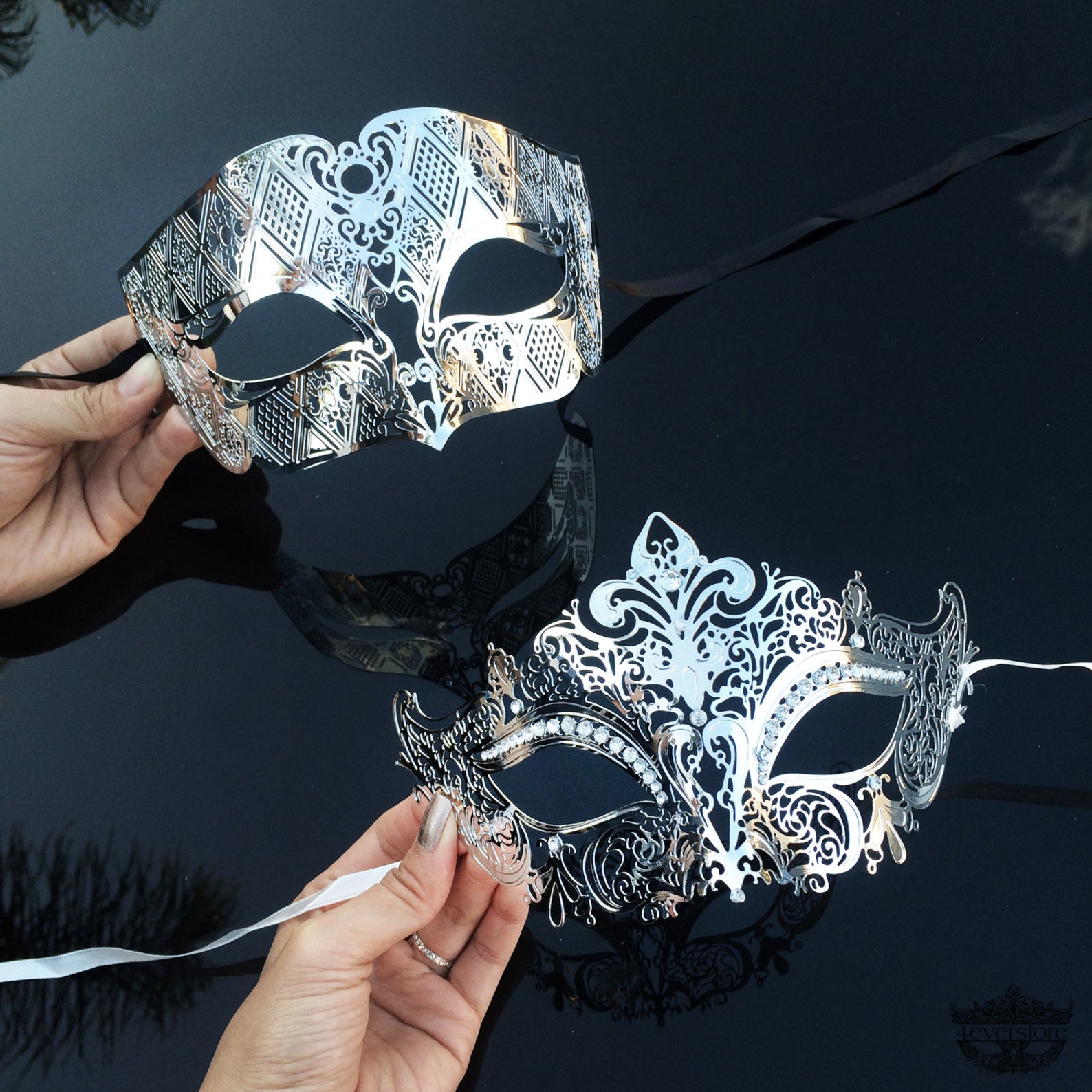Couples Masquerade Mask Masquerade Mask Masquerade Ball Etsy