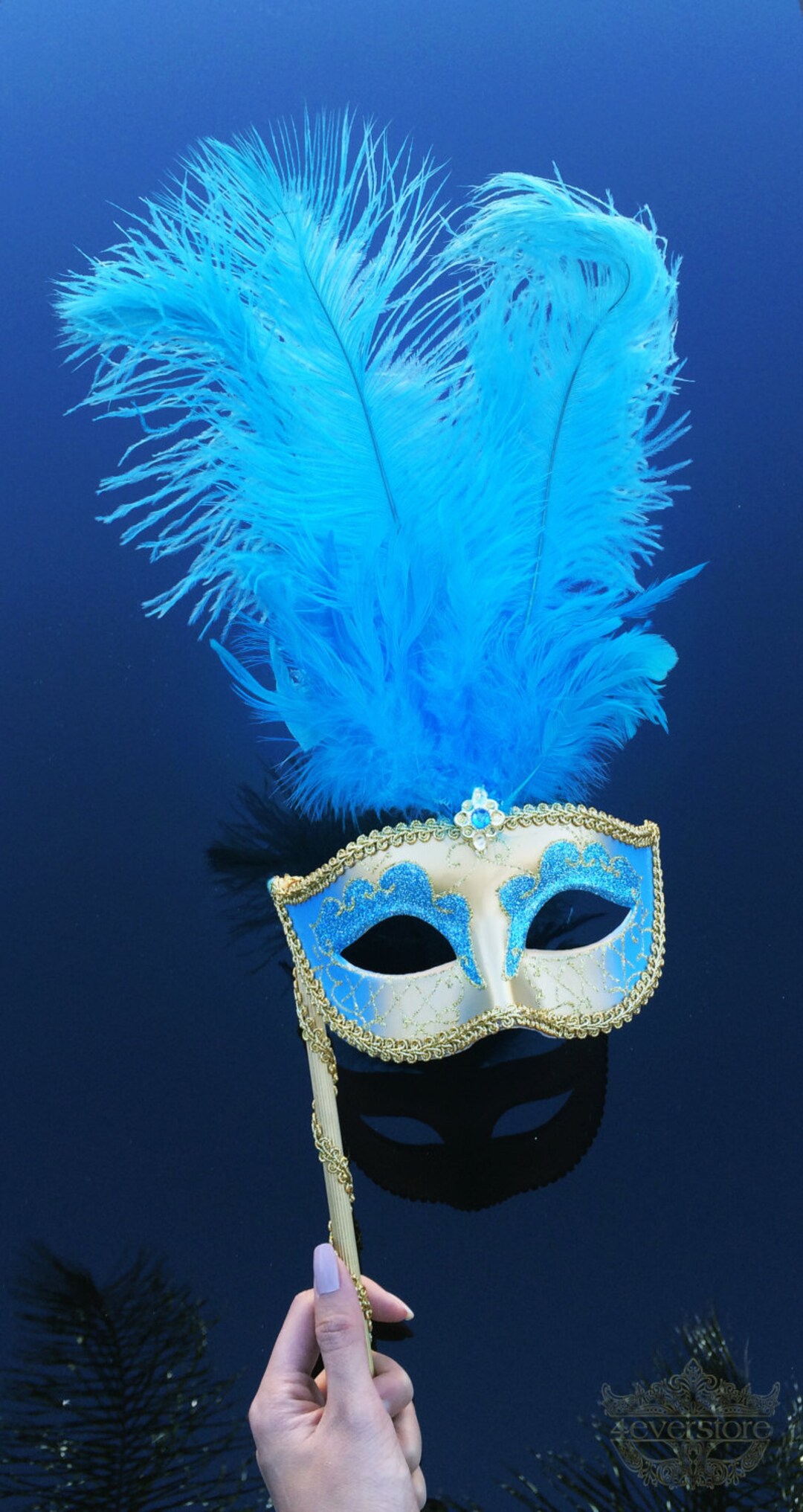 Masquerade Mask, Mardi Gras Mask, Mask With Handheld Stick, Mardi Gras
