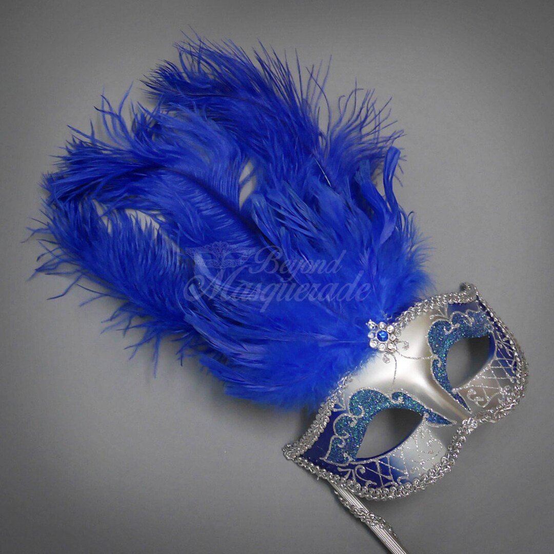 Masquerade Mask, Mardi Gras Mask, Mask With Handheld Stick, Mardi Gras