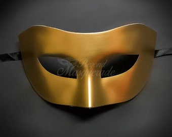 Men's Masquerade Mask, Gold masquerade masks, Gold Phantom Mask, Phantom of the Opera Mask, Mask with Music Notes, Masquerade Mask Men