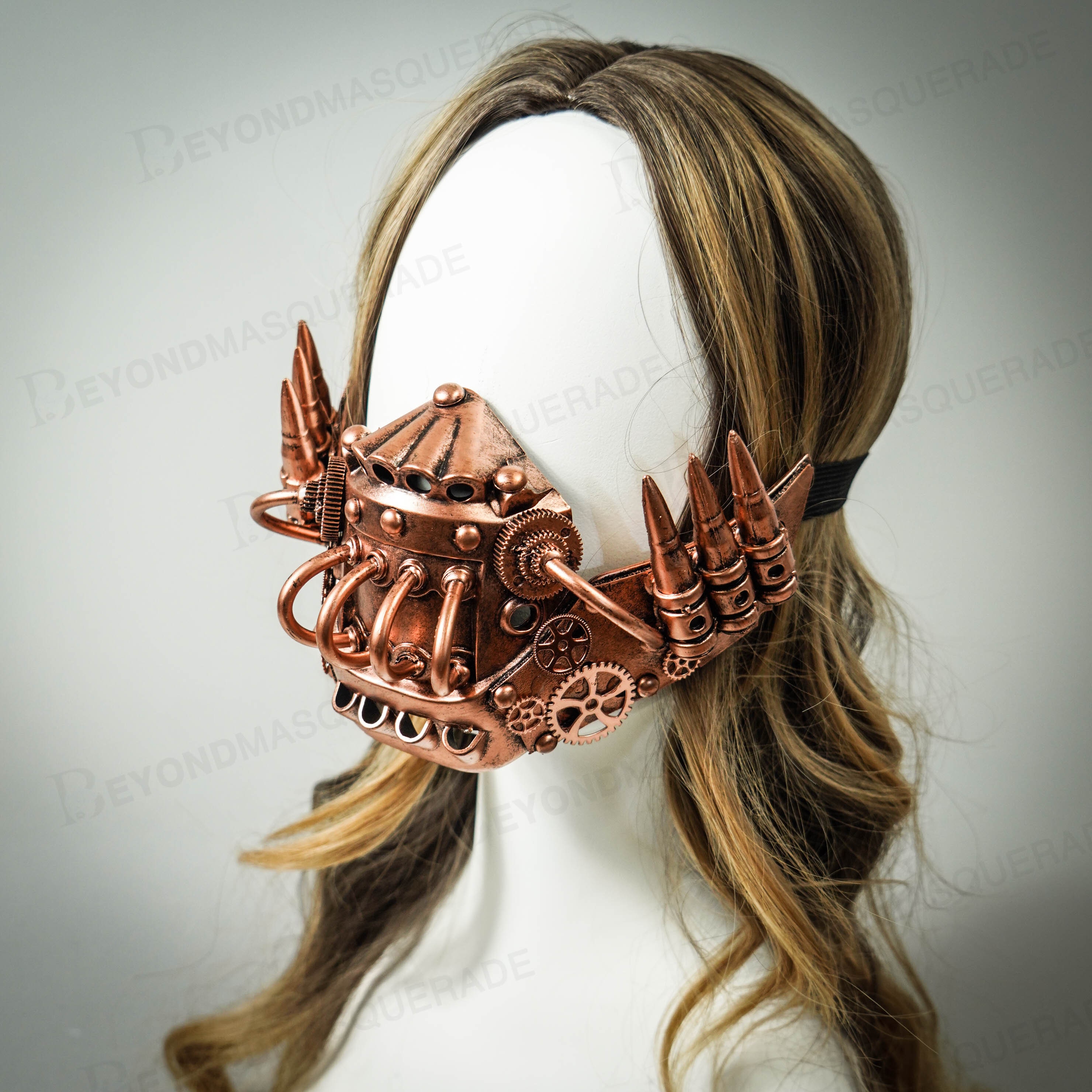 Steampunk Mask Steampunk Face Mask Halloween Masquerade Etsy