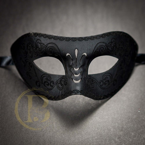 Men's Masquerade Ball Prom Costume Party PU Leather Eye - Etsy