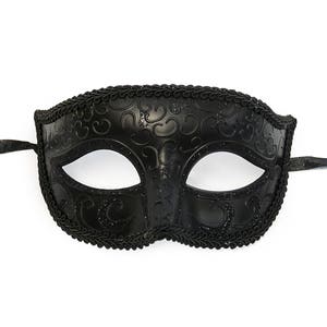 Masquerade Mask Black , Mens Masquerade Mask, Masquerade Ball Mask, Unisex Mask