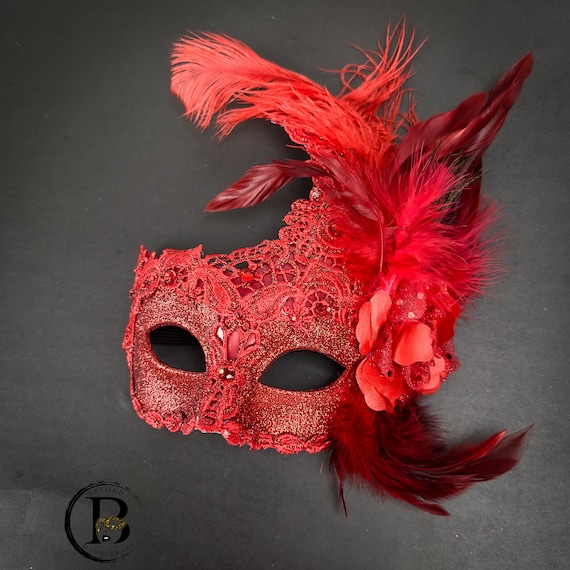Máscara veneciana pico Glitter Masquerade Drama