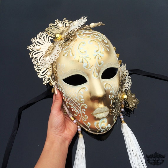 Full Face Masquerade Mask Veil Facial Jewelry Accessories Luxury
