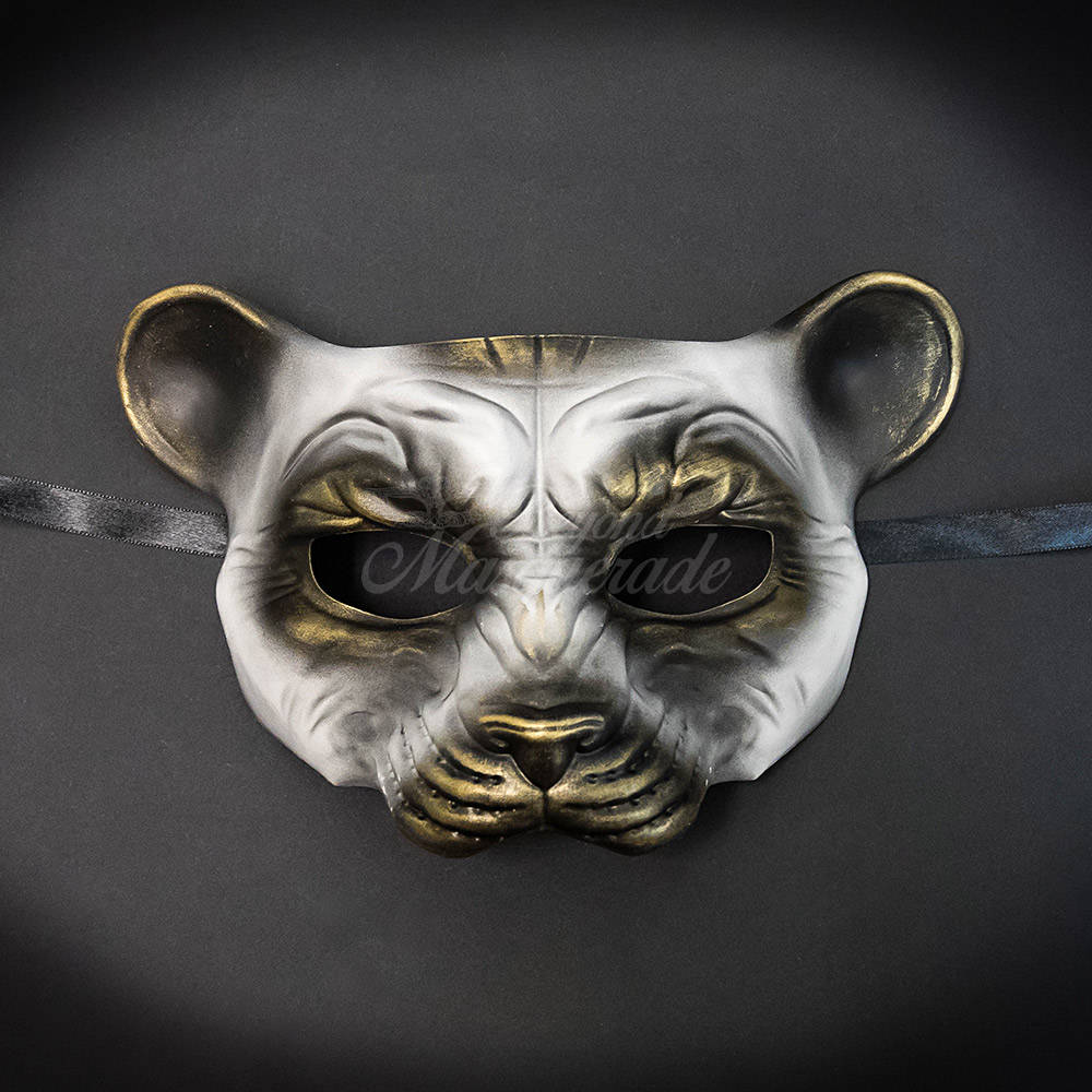 Gold Leopard Haunted Animal Spirit Wall Decoration Halloween Masquerade Mask Gold Leopard Haunted Animal Spirit Wall Decoration Halloween Masquerade Mask