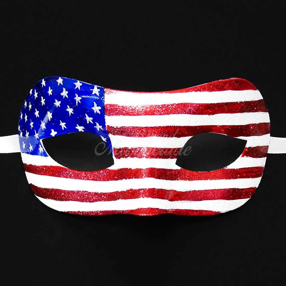 USA Masquerade Mask Flag of the United States Masquerade Ball Etsy