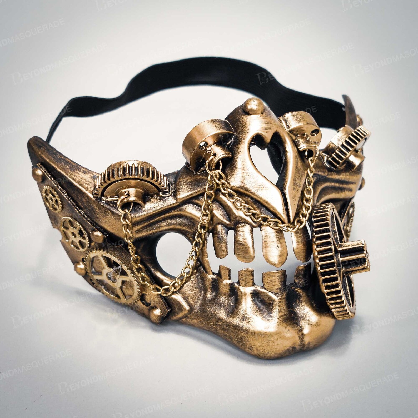 Halloween Steampunk Costume Face Mask Skull Face Mask Costume Etsy