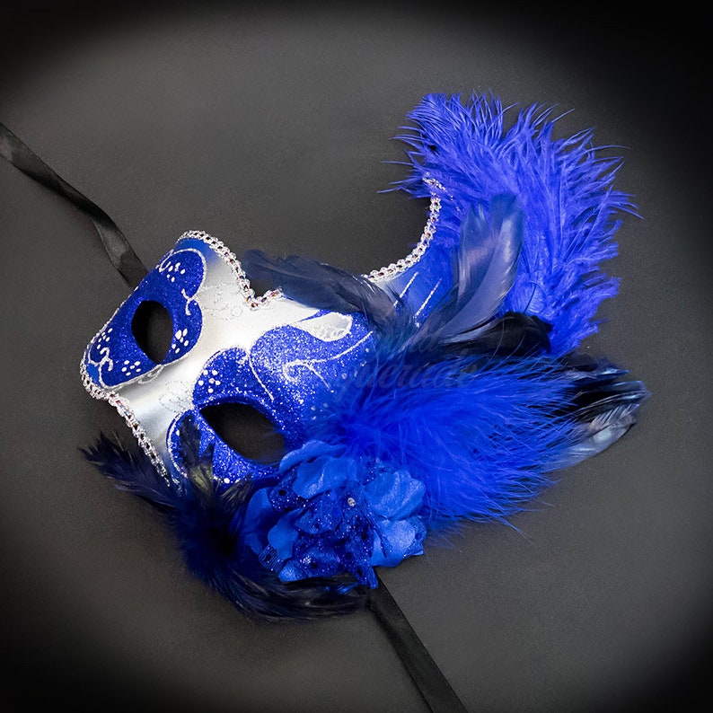 mardi gras feather mask