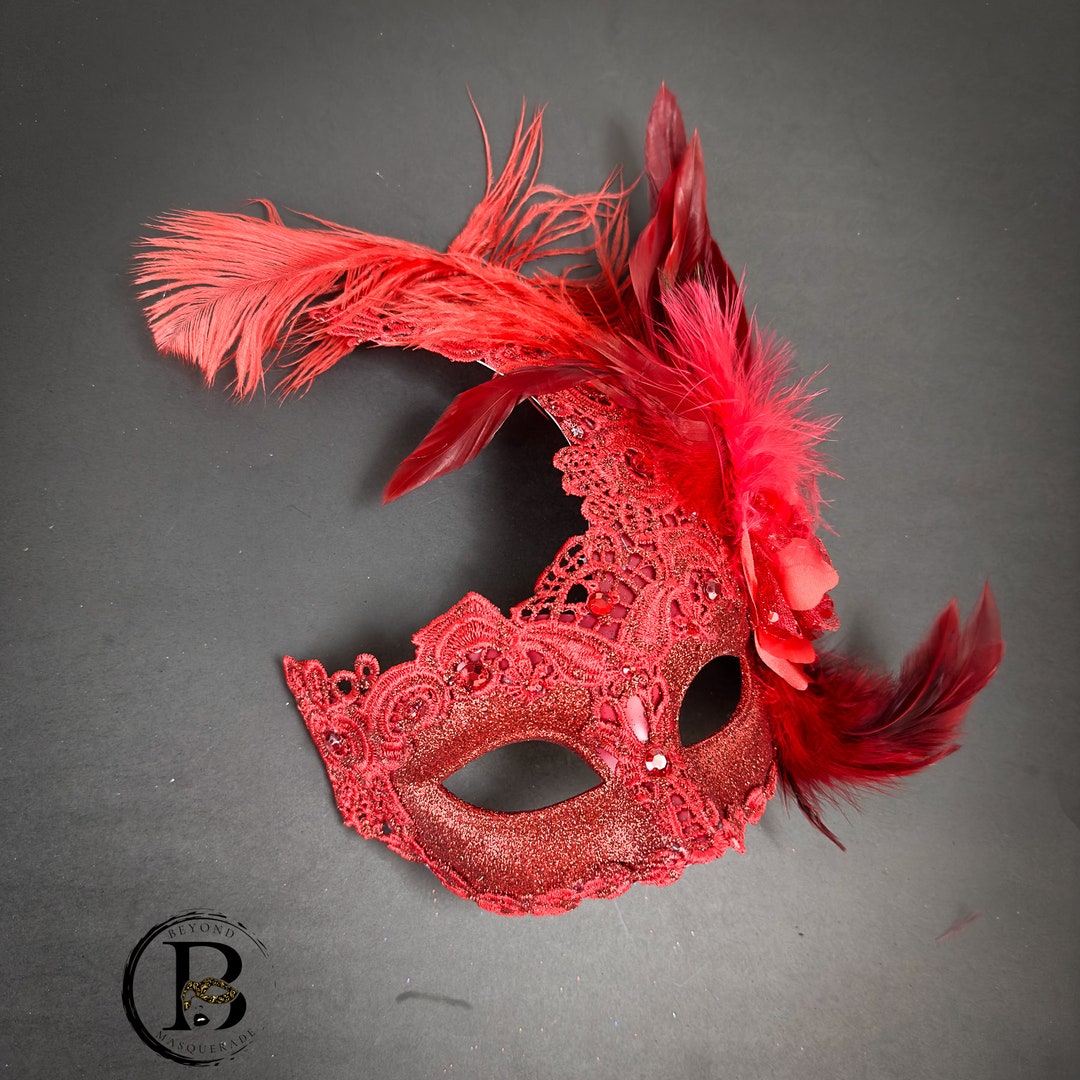 Máscara veneciana pico Glitter Masquerade Drama