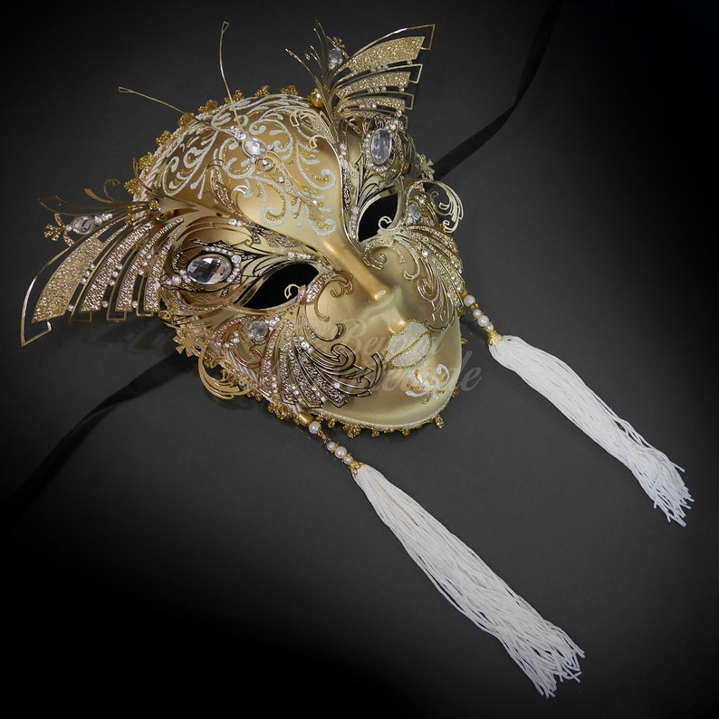 Masquerade Mask Full Face Mask Wall Decor Masquerade Ball Etsy
