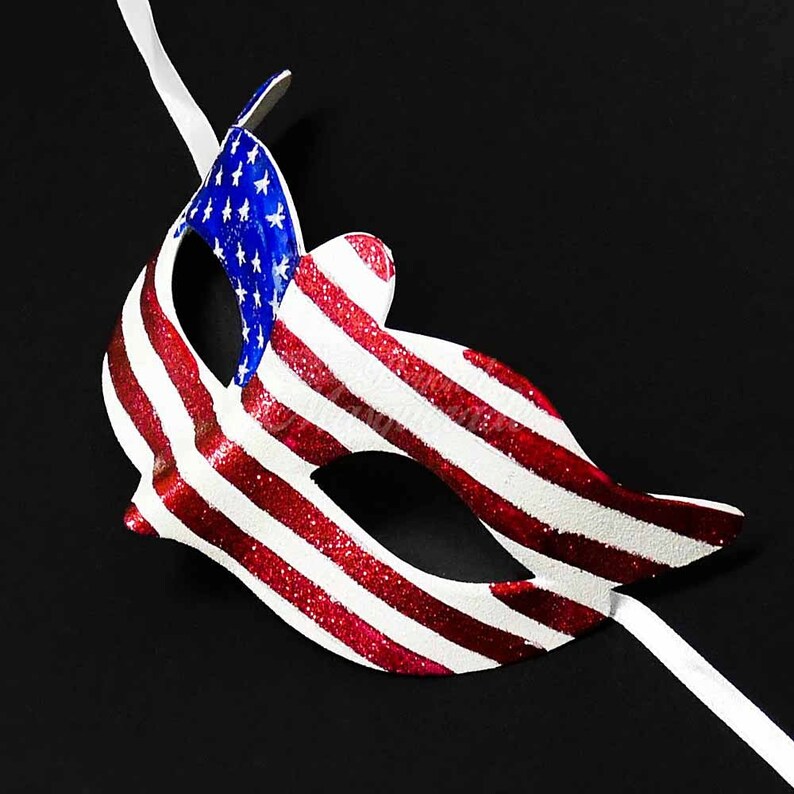 USA Masquerade Mask Flag of the United States Masquerade Ball Etsy