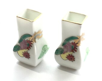Mid Century Vintage Spaghetti Rooster Vase Bud Vase