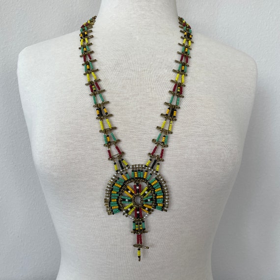 Native American Bead Necklace - image 4