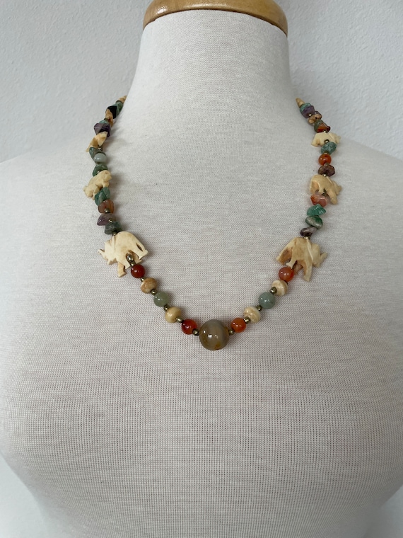 Elephant bead necklace - image 8