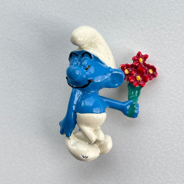 Flower Smurf Brooch