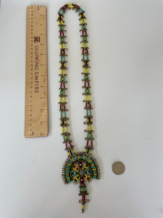 Native American Bead Necklace - image 3