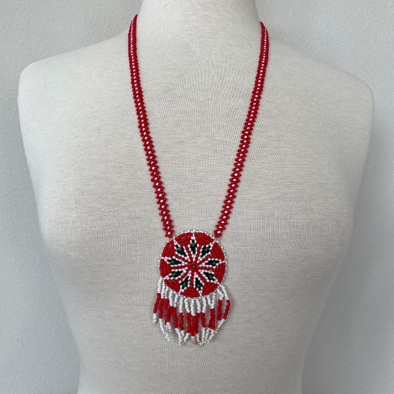 Native American Bead Necklace - image 8