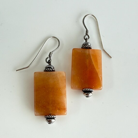Red Aventurine Dangle Earrings - image 6