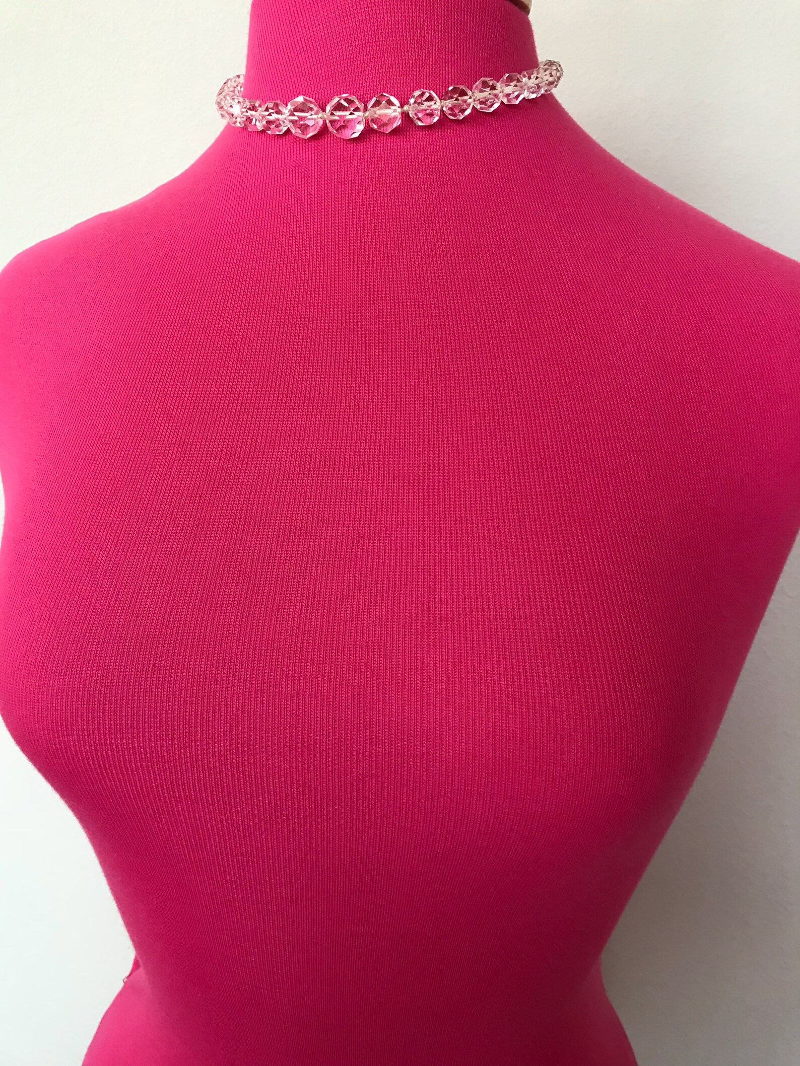 Genuine Crystal Quartz Choker Necklace Etsy