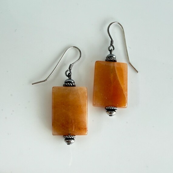 Red Aventurine Dangle Earrings - image 4