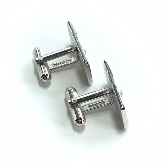 Silver Sarah Cov Cufflinks - image 6