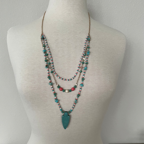 Mixed bead necklace - image 5