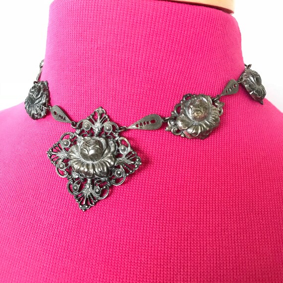 Antique Art Nouveau Filagree Necklace