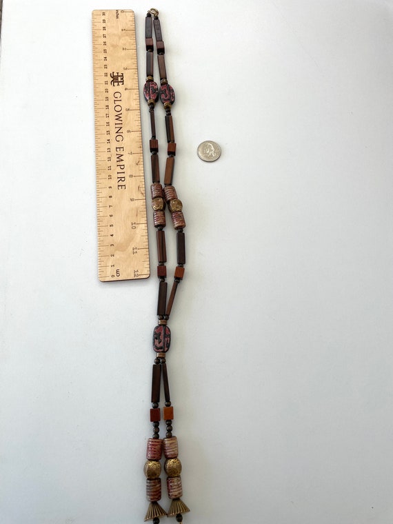 Wooden bead necklace - image 7
