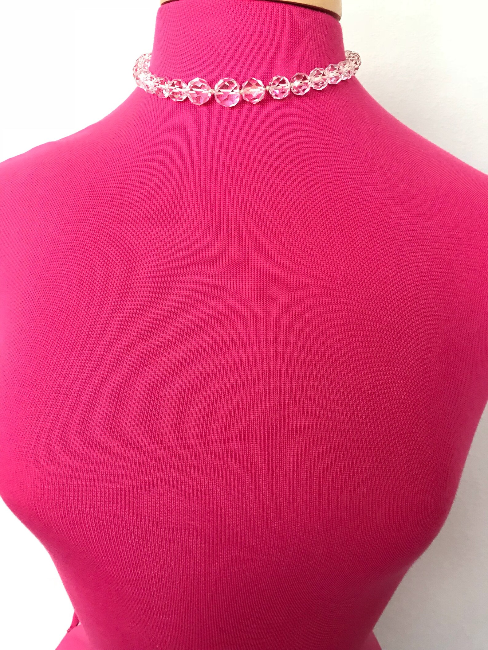 Genuine Crystal Quartz Choker Necklace Etsy